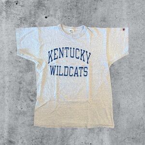 Vintage 80s Champion Kentucky Wildcats University Single Stitch Blue USA Shirt